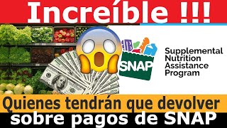 QUIENES tendrán que Devolver Sobrepagos de SNAP  Howard Melgar [upl. by Atekram933]