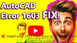 AutoCAD Error 1603 Here’s the Fix 🛠️ AutoCAD installation failed [upl. by Sirmons261]