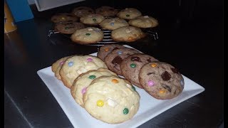 recette cookies facile au chocolat et smarties [upl. by Ardnac]