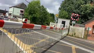 Blythe bridge level crossing 290824 [upl. by Gladdie]