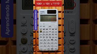 SUMA de NÚMEROS BINARIOS con la CALCULADORA CIENTÍFICA 😎 Casio fx991 SP CW [upl. by Aneehsar]