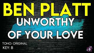 Ben Platt  Unworthy Of Your Love  karaoke instrumental [upl. by Goldfinch714]