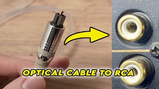 How to Connect Optical Cable to RCA Plug [upl. by Ived]