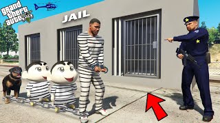 Franklin Shinchan amp Pinchan Arrested By Police In Gta 5 [upl. by Enuj511]