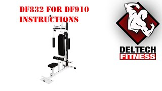 DF832 for DF910 Lat Machine Instructions by Deltech Fitness [upl. by Jo]