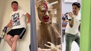 SCARECAM Pranks Reaction 2024 59Funny Scare PranksJumpscareFunny VideosUltrascareImpressions [upl. by Thetos]