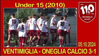 VENTIMIGLIA  ONEGLIA Under 15 [upl. by Annaer]