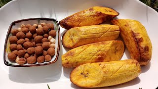 Roasted Ripe Plantains  Sweet Plantains In Air Fryer  Ghana Kofi Brokeman  Nigeria Bole [upl. by Anaihs]