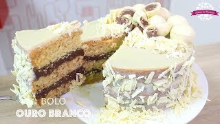 BOLO DE FESTA OURO BRANCO  455  Receitas da Mussinha [upl. by Teresa]