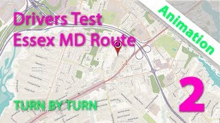 Maryland MVA Driving Test Route  Essex Route 2 of 3 [upl. by Uba905]