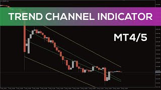 Trend Channel Indicator for MT4 and MT5  BEST REVIEW [upl. by Helfand]