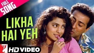 Likha Hai Yeh  Full Song  Darr  Sunny Deol Juhi Chawla  A Hariharan Lata Mangeshkar ShivHari [upl. by Frey805]