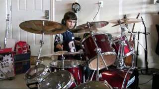 8 year old drummer amp 11 year old on guitar [upl. by Pren]