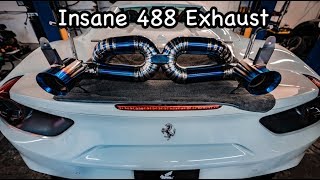 Ferrari 488 Titanium Exhaust LOUDEST EVER [upl. by Enilrek430]