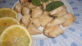 BOCCONCINI DI POLLO IN PADELLA CON SALVIA VELOCI DA PREPARARE [upl. by Ynohtnakram]