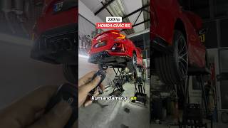 220 hp honda civic rs 😎yilmazegzoz honda civic rs warex downpipe cutout keşfet keşfetedüş [upl. by Nylzor]