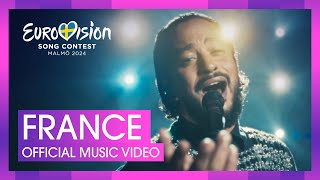 Slimane  Mon Amour  France 🇫🇷  Official Music Video  Eurovision 2024 [upl. by Annatnom]