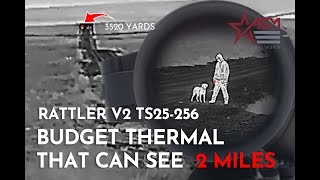 Now 995 AGM Rattler V2 TS25 256 50 yards to 2 miles Budget Thermal at 3520 yards [upl. by Fiedling]