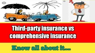 थर्ड पार्टी इंश्योरेंस क्या है  what is Third party insurance  comprehensive motor insurance [upl. by Divadnahtanoj]