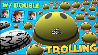 AGARIO 3D TROLLING WITH DOUBLE THE BIGGEST CELL ON THE SERVER  20 000 MASS Agario 3D 95 [upl. by Bordie]