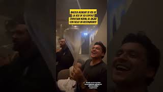 Angela Aguilar se Ríe de la voz de su esposo Christian Nodal al jugar con helio en restaurant [upl. by Aneeras]