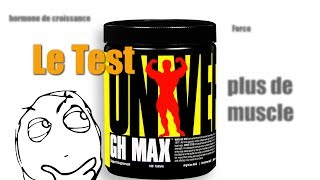 Test complement alimentaire  précurseur GH MAX Universal Nutrition [upl. by Eeloj]