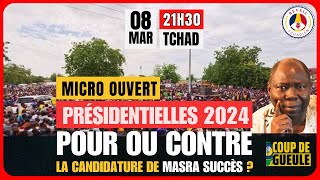 DR MASRA SUCCES DOITIL SE PRÉSENTER A LÉLECTION PRÉSIDENTIELLE OU LA BOYCOTTER A VOUS LE MICRO [upl. by Neelhsa]