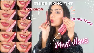 Swatching Etude Tints🥰Every Girl Must Have Long LastHydratingFor All Skin Tone🥰 Affordable🥰 [upl. by Kunin]