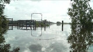 Flooding in Pemberton Creek following Hurricane Milton [upl. by Yelssew881]