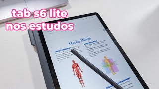 Estudando pelo tablet  aplicativos  Galaxy Tab S6 Lite [upl. by Anilok454]