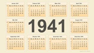 Kalender 1941 [upl. by Shaff]