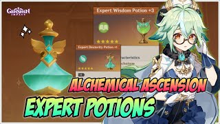 How to get quotExpertquot Potions in Alchemical Ascension Event  Genshin Impact V45 [upl. by Chil]