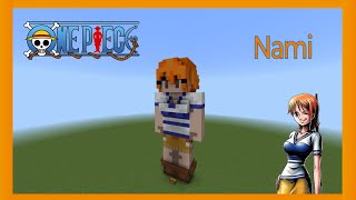 Nami PreTimeskip  One Piece  Minecraft Tutorial [upl. by Assetak]