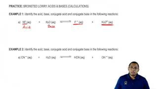 Bronsted Lowry Acids and Bases Brønsted – Lowry Reactions Example 1 [upl. by Ativahs651]