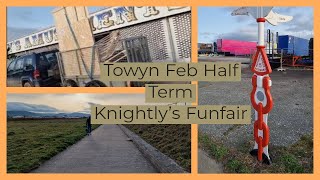 Towyn Half Term Update  Knightlys Funfair Amusements Bargain Shops amp Ty Mawr Development [upl. by Anaahs297]