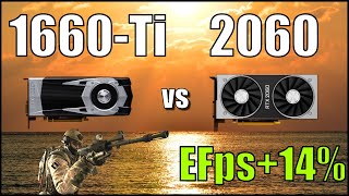 1660Ti vs 2060  9600K CSGO Fortnite PUBG GTAV Overwatch [upl. by Giavani194]