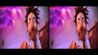 3D TV Cloudy with a Chance of Meatballs 3D Trailer in Stereoscopic 3D 1080p TRU3D [upl. by Nonie273]