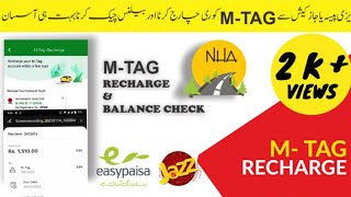 How to recharge MTAG recharge mtag with jazz Cash  recharge mtag with easypasaMtag mtagrecharg [upl. by Neraa]