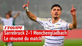 Coupe dAllemagne  Le petit poucet Sarrebruck rejoint les demifinales en éliminant Monchengladbach [upl. by Geneva568]