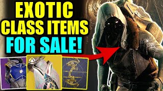 Destiny 2 EXOTIC CLASS ITEMS FOR SALE  BUY NOW  Xur Review Aug 23  26 [upl. by Bokaj547]