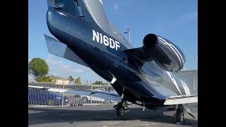 Phenom 300 by Embraer crashing through the localizer antenna at Hawthorne Airport KHHR 12272022 [upl. by Helse]