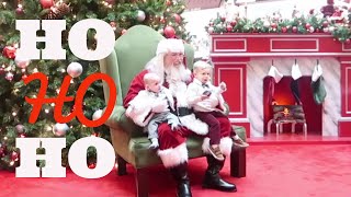 BABIES FIRST TIME MEETING SANTA  VLOGMAS DAY 15 [upl. by Abbotsun247]