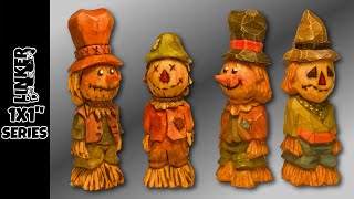 How to Carve a Tiny Scarecrow Full Beginner Friendly Tutorial 1x1 series [upl. by Tolliver]