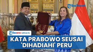 Dapat Penghargaan Bergengsi dari Peru Prabowo Undang Dina Boluarte ke RI Rayakan 50 Tahun Hubungan [upl. by Naitsihc96]