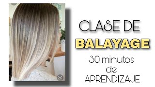 BALAYAGE en cabello corto CLASE COMPLETA [upl. by Innor]