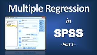 Multiple Regression in SPSS  R Square PValue ANOVA F Beta Part 1 of 3 [upl. by Barri]