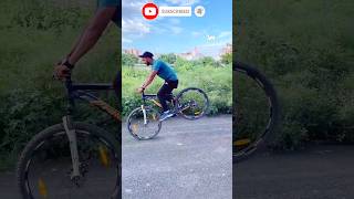 CYCLE STUNT WHEELIE STOPPIE CHALLENGE😱🕊shorts cyclestunt trending viralvideo popular [upl. by Ttimme530]