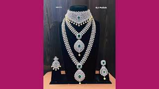 whitestone jewelleryset jewelleryvideos [upl. by Eriuqs]