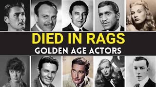 Golden Age Actors And Singers Who Died In Poverty [upl. by Lybis]