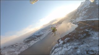 Vol a ski parapente Mountain hero Yukon Territory Canada [upl. by Bork546]